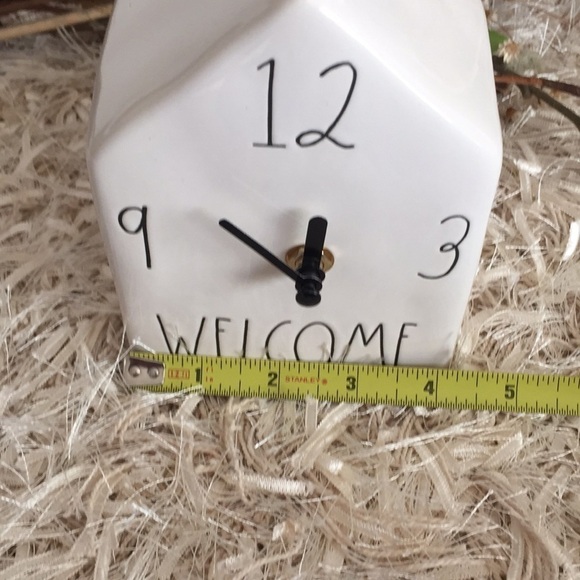 Rae Dunn Welcome clock - Picture 5 of 7